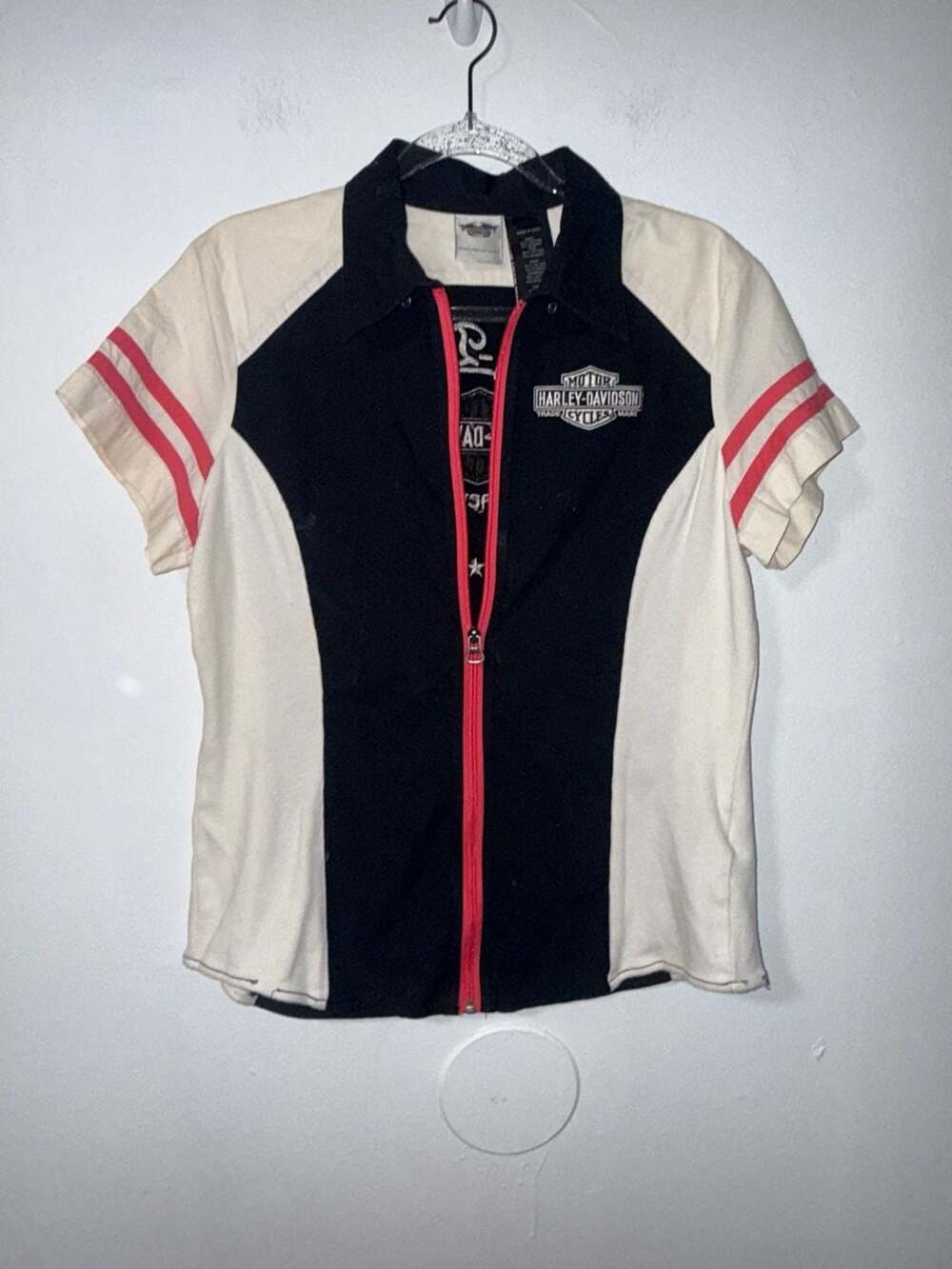 Harley-Davidson Zip-Front Shirt Size S